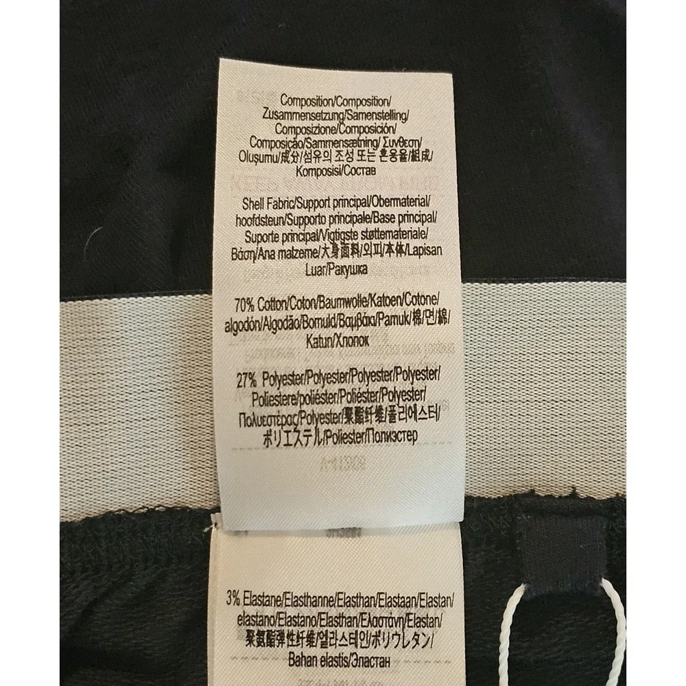 NWT Lacoste CROCODILE LOGO Cotton Stretch‎ Knit Pajama Lounge Pants XL Black